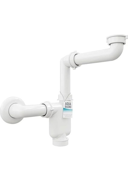 Yer Tasarruflu Sifon Lavabo - Mobilya Sifonu - Yerden Tasarruf Sağlayan Sifon - Düz Gider