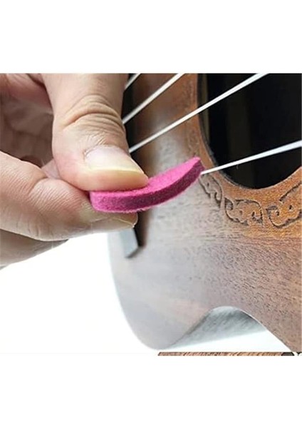 DG01-5 Keçe Ukulele Penası (5 Adet) 3mm. Keçe Gitar Penası fırsatları