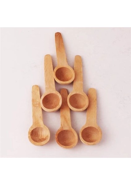 Evonox 12 Adet Bambu Baharat Kaşığı ve Ölçek Kaşığı, Bambu Reçel Bal Kaşığı 12 Adet | Doğal ve Şık