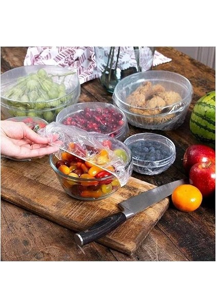 100 Adet Tencere,tabak Bonesi,tek Kullanımlık Dayanıklı Lastikli Poşet,tabak ve fırsatları