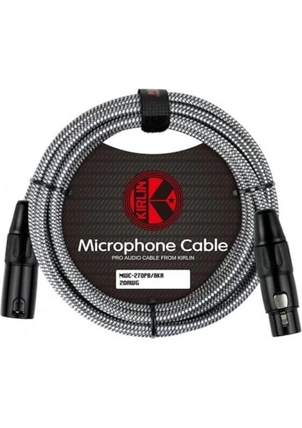MWC270PB 6 Metre Örgülü Mikrofon Kablosu 3pin Dişi 3pin Erkek