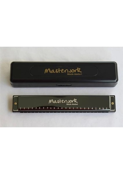 Masterwork Mızıka (24 Delikli C Mızıka Kutulu ve Temizleme Mendilli) Harmonica