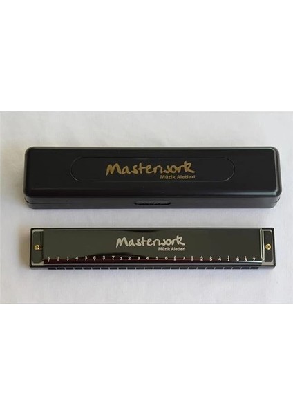 Masterwork Mızıka (24 Delikli C Mızıka Kutulu ve Temizleme Mendilli) Harmonica fırsatları