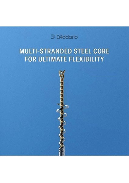 D'addario Helicore 4/4 Boy Keman Ipi - Gümüş Yara C String - H315 4/4m - Sadece C String - Orta indirimleri