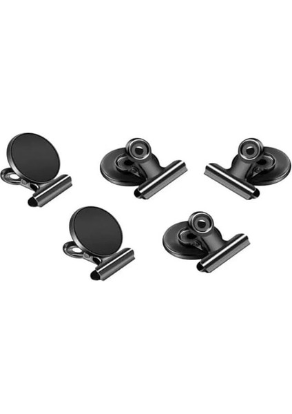 Mıknatıslı Klips Mandallı Kağıt Tutucu Mıknatıs 5 Adet