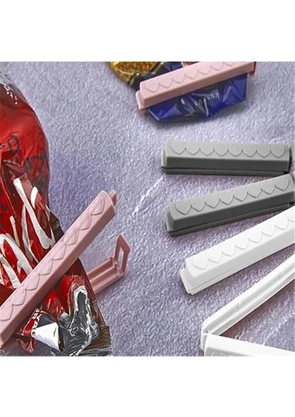 Poşet Klipsi, 6 ve 12 Adet Seçeneği, Karışık Renkli (6)