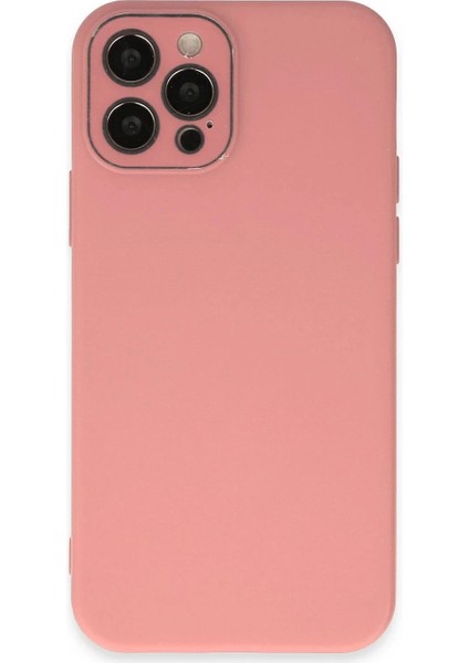 iPhone 12 Pro Max Kılıf Lansman Glass Kapak - PEMBE-(5796)