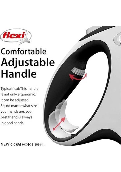 Flexi New Comfort M Beden Siyah 5mt Şerit Tasma indirimleri
