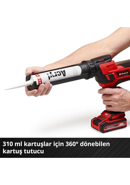 Akülü Silikon Tabancası Te-Sg 18/10 Li-Solo Power X-Change (18 V, 310 ml Kartuşlar Için