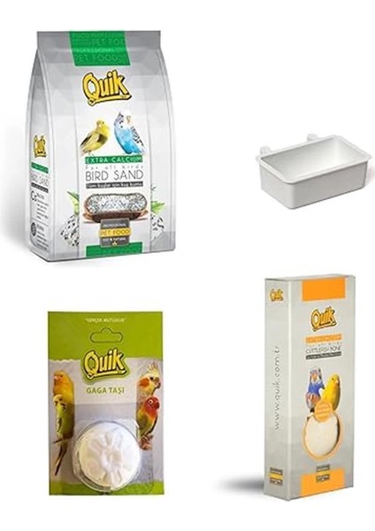 Quik Kalamar Kemiği + Gaga Taşı + Kuş Kumu + Kumluk fiyatları