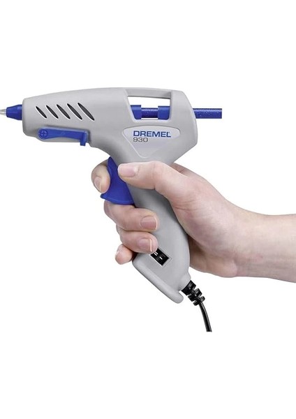 930 Hobi Sıcak Tutkal Tabancası (105°-165°C), 18 Aksesuarlı, Renkli Tutkal Çubukları Dahil