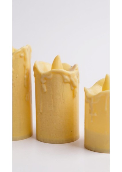 3’lü Farklı Boylarda LED Mum Işık Dekoratif Elektronik Mum Seti fırsatları