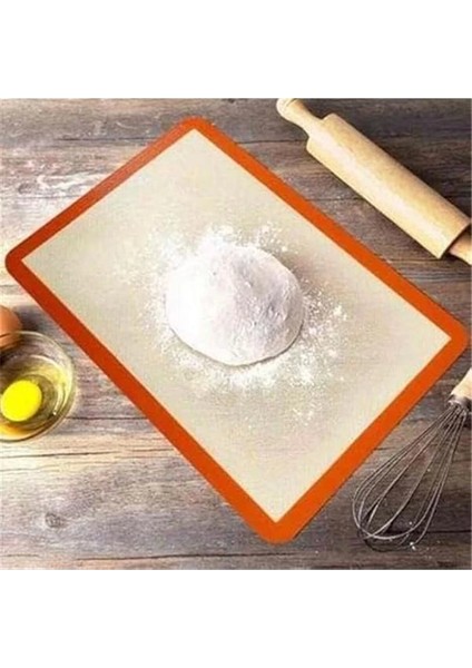 Silikon Pişirme Matı, Yıkanabilir Yanmaz Pastacılık Fırın Matı - Isıya Dayanıklı, Çok