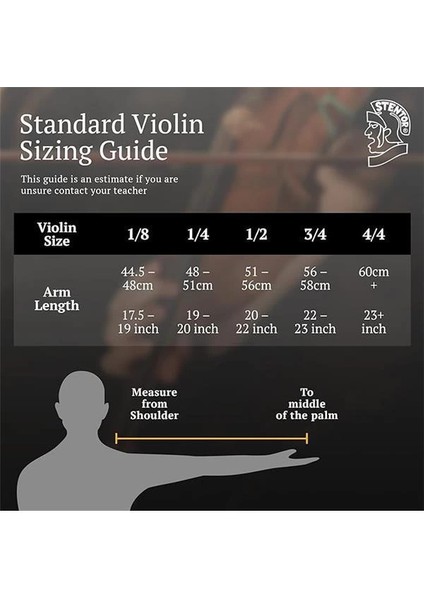 Standart Keman Takımı 3/4 Boyut (Hazırlanmış)