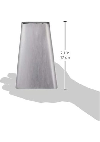 Lp Es-13 Inek Çanı Salsa Claro Bongo 17,25 cm El Modeli, Fırçalanmış Çelik, Parlak modelleri