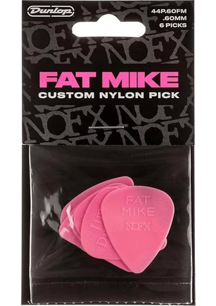 44P.60FM Fat Mike Custom Naylon Pena, 0,60 Mm, 6'lı Paket