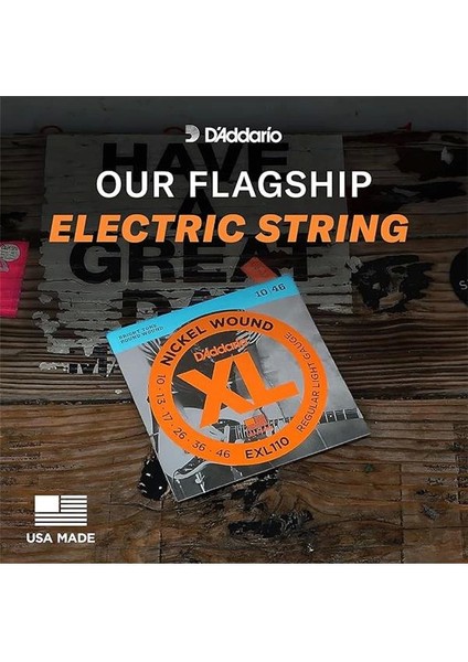 D'addario EXL116 Nikel Sargı Elektrikli Gitar Teli, Orta Üst/ağır Alt, 11-52, 3 Set (EXL116-3D) modelleri
