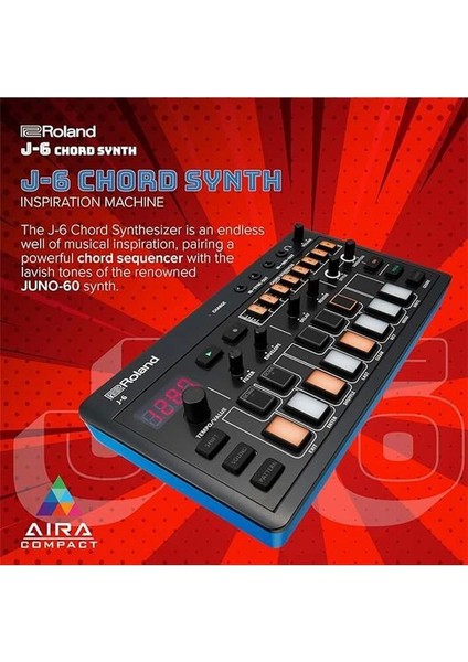 Aıra Compact J-6 Chord Synth | Profesyonel Sesleri ve Özellikleri ile Şarkı Üretimi fiyatları
