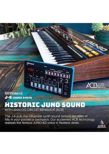 Aıra Compact J-6 Chord Synth | Profesyonel Sesleri ve Özellikleri ile Şarkı Üretimi