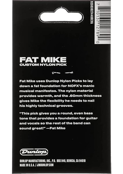 44P.60FM Fat Mike Custom Naylon Pena, 0,60 Mm, 6'lı Paket fiyatları