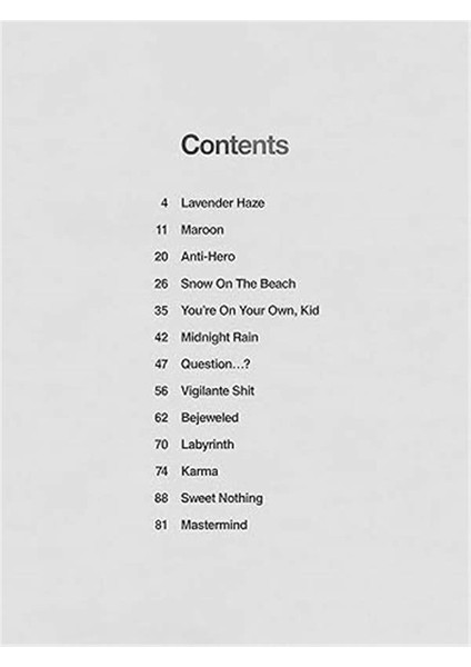 Taylor Swift - Folklore: Easy Piano Songbook With Lyrics - 5