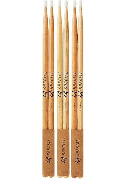 La Specials Davul Çubukları,davul ÇUBUKLARI,7A Hickory Davul Çubukları, Oval Naylon Başlık