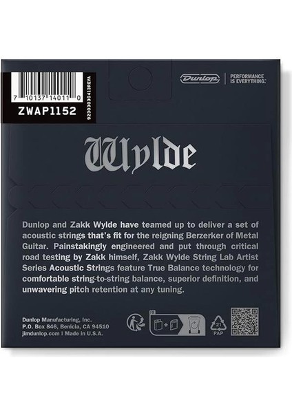 Zakk Wylde String Lab Akustik Gitar Teli (11-52) fiyatları