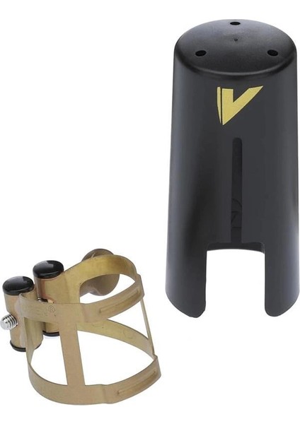 LC56AP M/o Ligatür ve Soprano Saksafon Için Plastik Kapak; Yaşlı Altın Kaplama