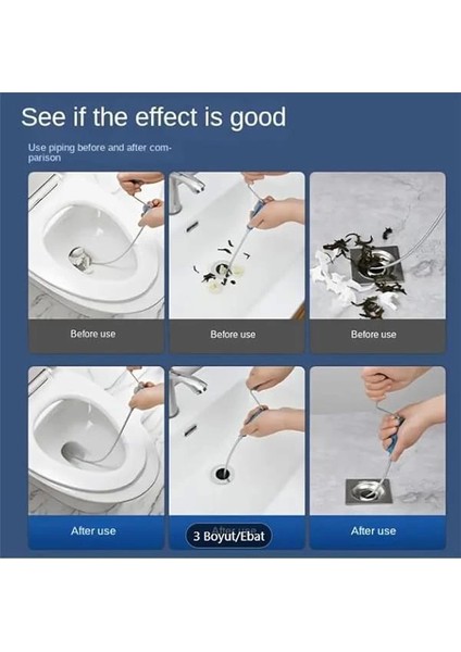 ® 3 Metre Gider Açma Aparatı Spirali Tıkanıklık Açma Makinesi Mutfak Banyo Drenaj Duş Tuvalet modelleri