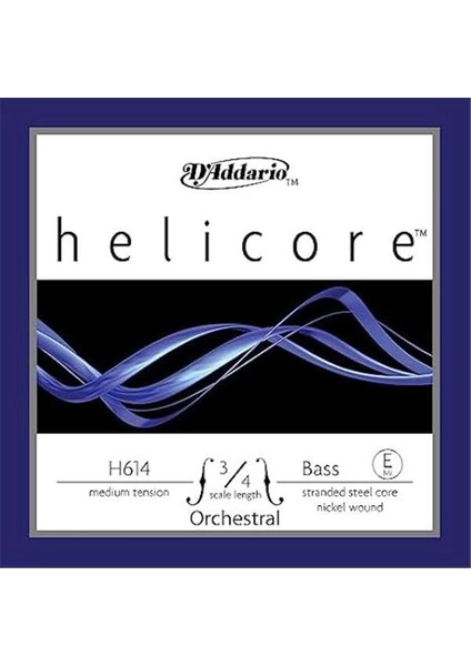 D'addario H614 3/4m Helicore E Kontrabas Teli (Mi) modelleri
