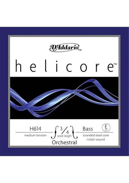 D'addario H614 3/4m Helicore E Kontrabas Teli (Mi)