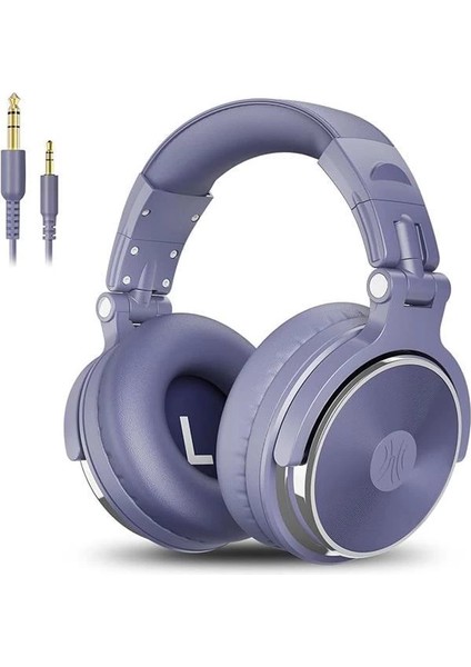 PRO10 Kulak Üstü Kablolu Dj Kulaklığı (Mor)