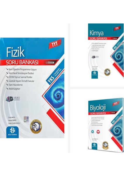 Bilgi Sarmal Tyt Biyoloji + Kimya + Fizik Soru Bankası Seti Bilgi