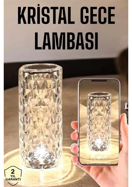 Kristal Dokunmatik ve Kumandalı Masa ve Gece Lambası fiyatları