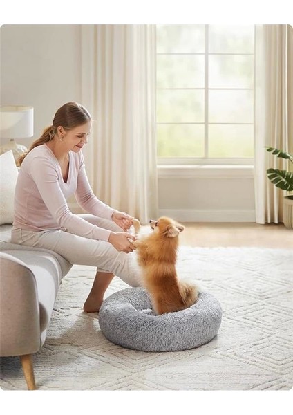 Kabarık Köpek Yatağı, Kedi Yatağı, Çörek Yastığı, Yıkanabilir, Çıkarılabilir Orta Dolgulu fiyatları
