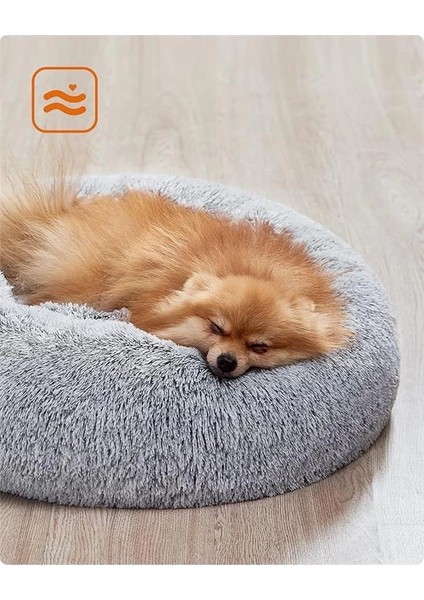 Kabarık Köpek Yatağı, Kedi Yatağı, Çörek Yastığı, Yıkanabilir, Çıkarılabilir Orta Dolgulu modelleri