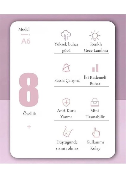 Kedi Şekilli Hava Nemlendirici Taşınabilir Buhar Makinesi Aroma Difüzörü H2O TP-1005