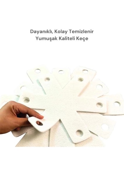 Beylini 12 Adet Tencere Tava Koruyucu Düzenleyici Çizilme Önleyici Set (Beyaz) indirimleri
