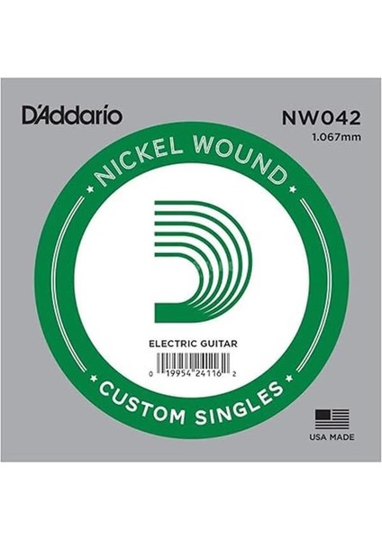 D'addario NW042 Elektro ve Akustik Tek Tel, (Kalin Mi) fiyatları
