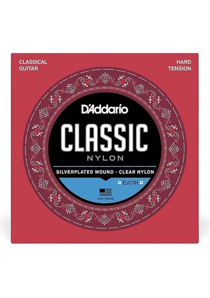 D'addario EJ27H Klasik Gitar Tel Seti (4/4), Silverplated Wound, C fiyatları