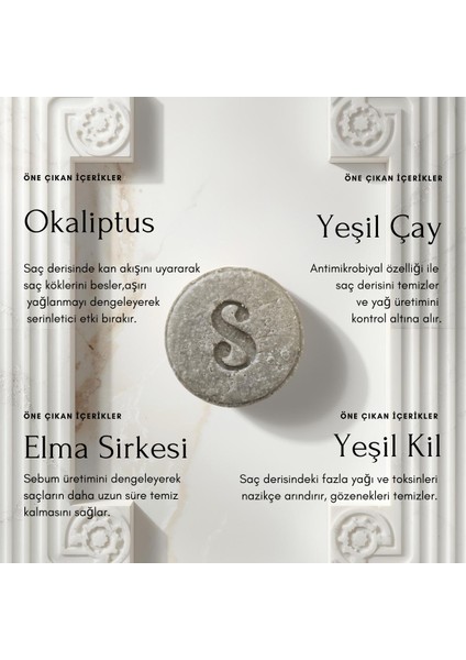 3'lü Kök Bakım Katı Şampuan Serisi/Kepek-Yağlı-Saç Dökülmesi/Kadın-Erkek Şampuan fırsatları