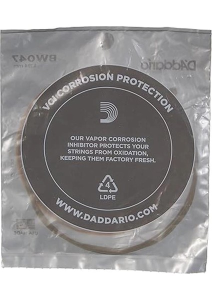 D'addario BW047 Akustik Tek Tel, 80/20 Bronze Wound, 047, (Mi) Pak