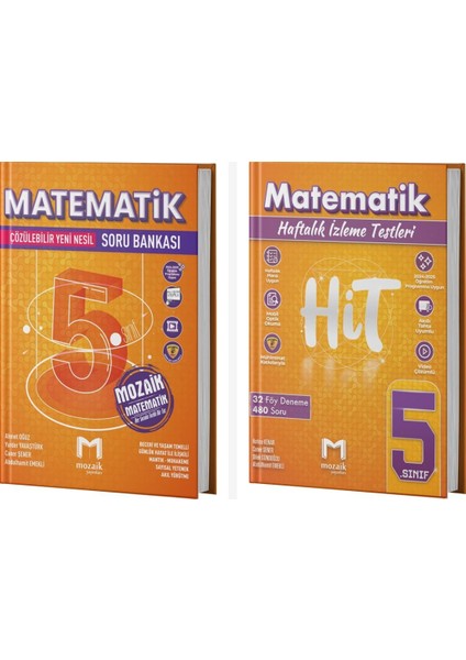Mozaik 5. Sınıf Matematik Soru Bankası + Hit Deneme Seti Mozaik Y