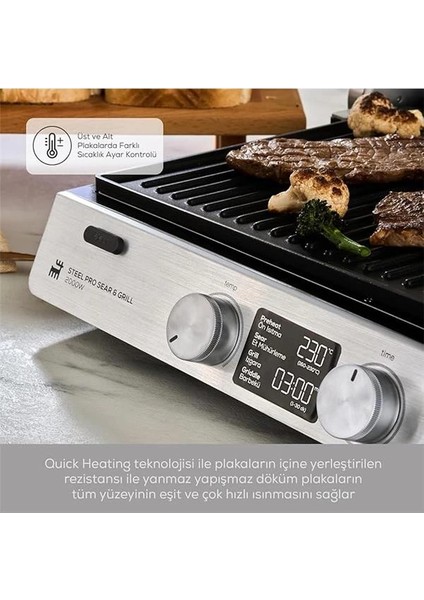 Compact Steel Pro Sear&grill Inox 2007 Iz. ve T. Mak. fırsatları