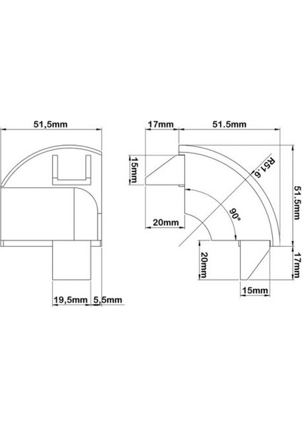 Ayrıntıshop Duşakabin Köşe Plastik Takozu Lüx Seri 2 Adet fırsatları