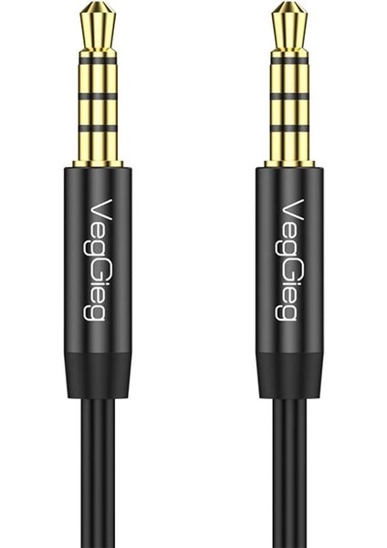 3.5mm Jack Trrs Hi-Fi Aux Mikrofon ve Ses Kablosu 5 Metre