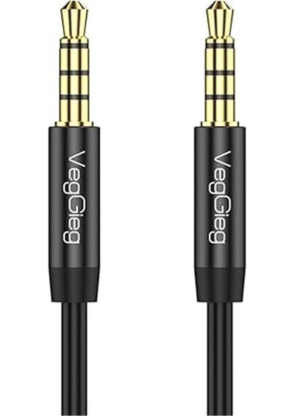 3.5mm Jack Trrs Hi-Fi Aux Mikrofon ve Ses Kablosu 5 Metre