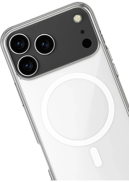 iPhone 17 Pro Max Kılıf Magsafe Özellikli Şeffaf Silikon Kapak fiyatları