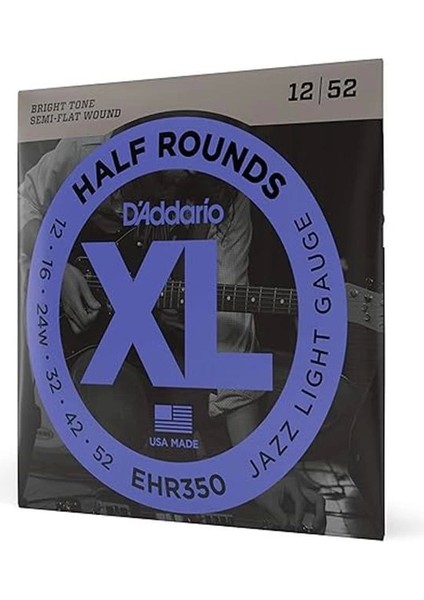D'addario EHR350 Elektro Tel Set Half Round Jazz Lıte indirimleri