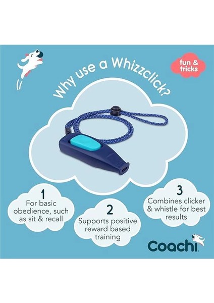 Coachi Whizzclick, 2'si 1 Arada Kombine Klik ve Düdük, Geri Çağırma ve Tıklama fiyatları
